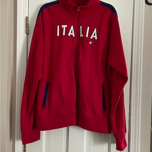 NWOT Red White and Blue Urban Pipeline Italia Zip Up Sweatshirt Jacket - Picture 4 of 10